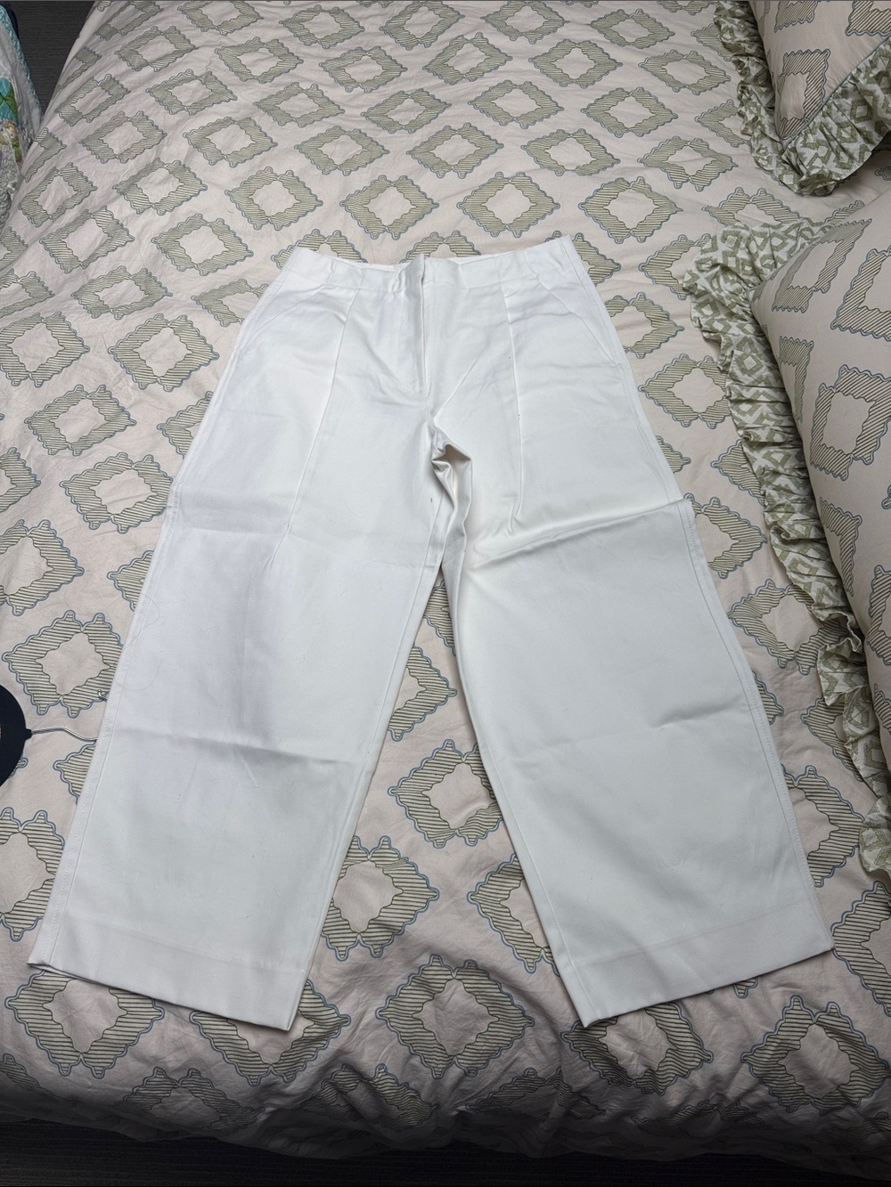 White high rise wide leg pants size 10 banana republic - Picture 4 of 4